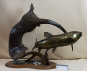 Otter with prey by Martin Bourne 2016